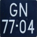 Nummernschilder / Kfz-Kennzeichen Niederlande 1951 1950er Nederland tydelijk