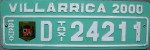 Nummernschilder / Kfz-Kennzeichen Paraguay 2000 2000er Villarrica
