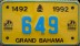 Nummernschilder / Kfz-Kennzeichen Bahamas 1992 1990er