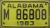 Nummernschilder / Kfz-Kennzeichen USA 1983 1980er Alabama AL