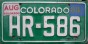 Nummernschilder / Kfz-Kennzeichen USA 1980 1980er Colorado CO