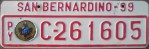 Nummernschilder / Kfz-Kennzeichen Paraguay 1999 1990er San Bernardino