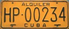 Nummernschilder / Kfz-Kennzeichen Kuba 1978 1970er