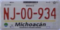Nummernschilder / Kfz-Kennzeichen Mexiko 2003 2000er Michoacan