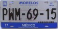 Nummernschilder / Kfz-Kennzeichen Mexiko 2008 2000er Morelos